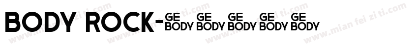 Body Rock字体转换